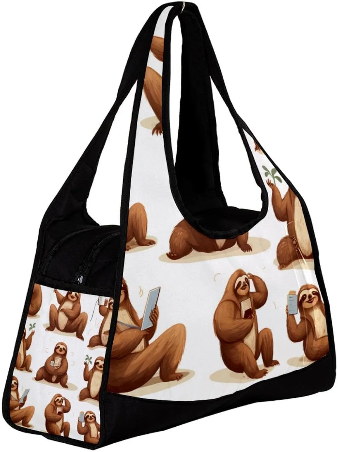 Gym Bags for Women,Duffle Bag for Travel,Different Posture Sloth,Gym Bag for Men