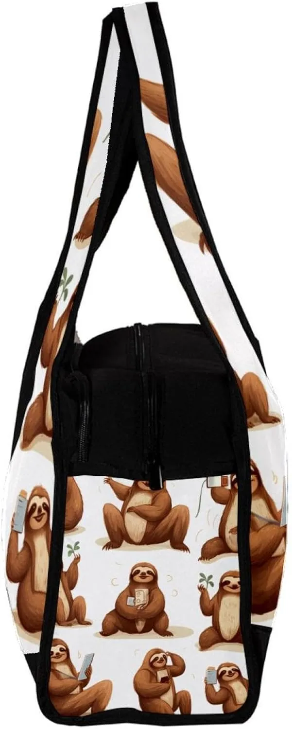 Gym Bags for Women,Duffle Bag for Travel,Different Posture Sloth,Gym Bag for Men