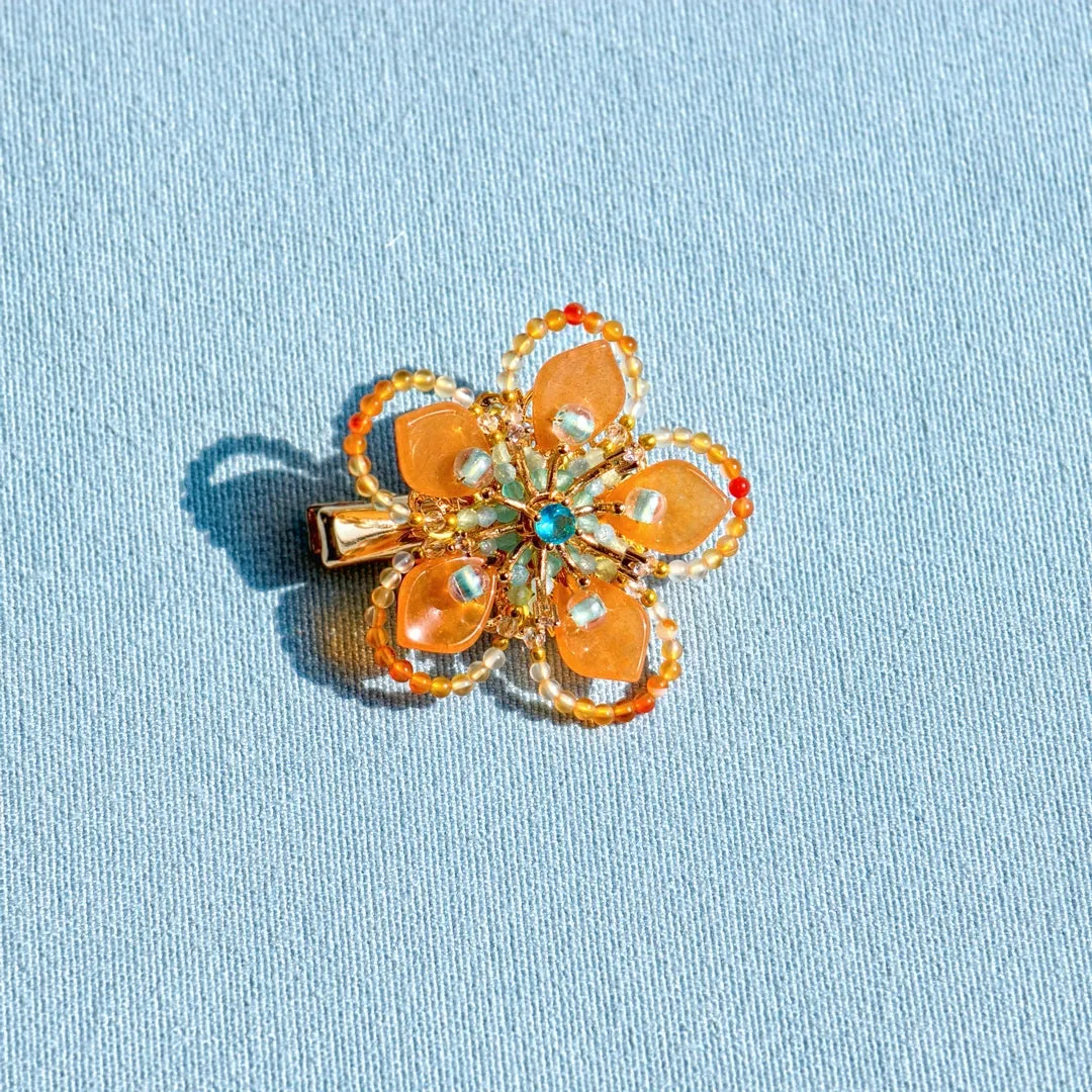 Hair Clip: Sunset Flower