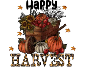 Happy Harvest DTF (direct-to-film) Transfer