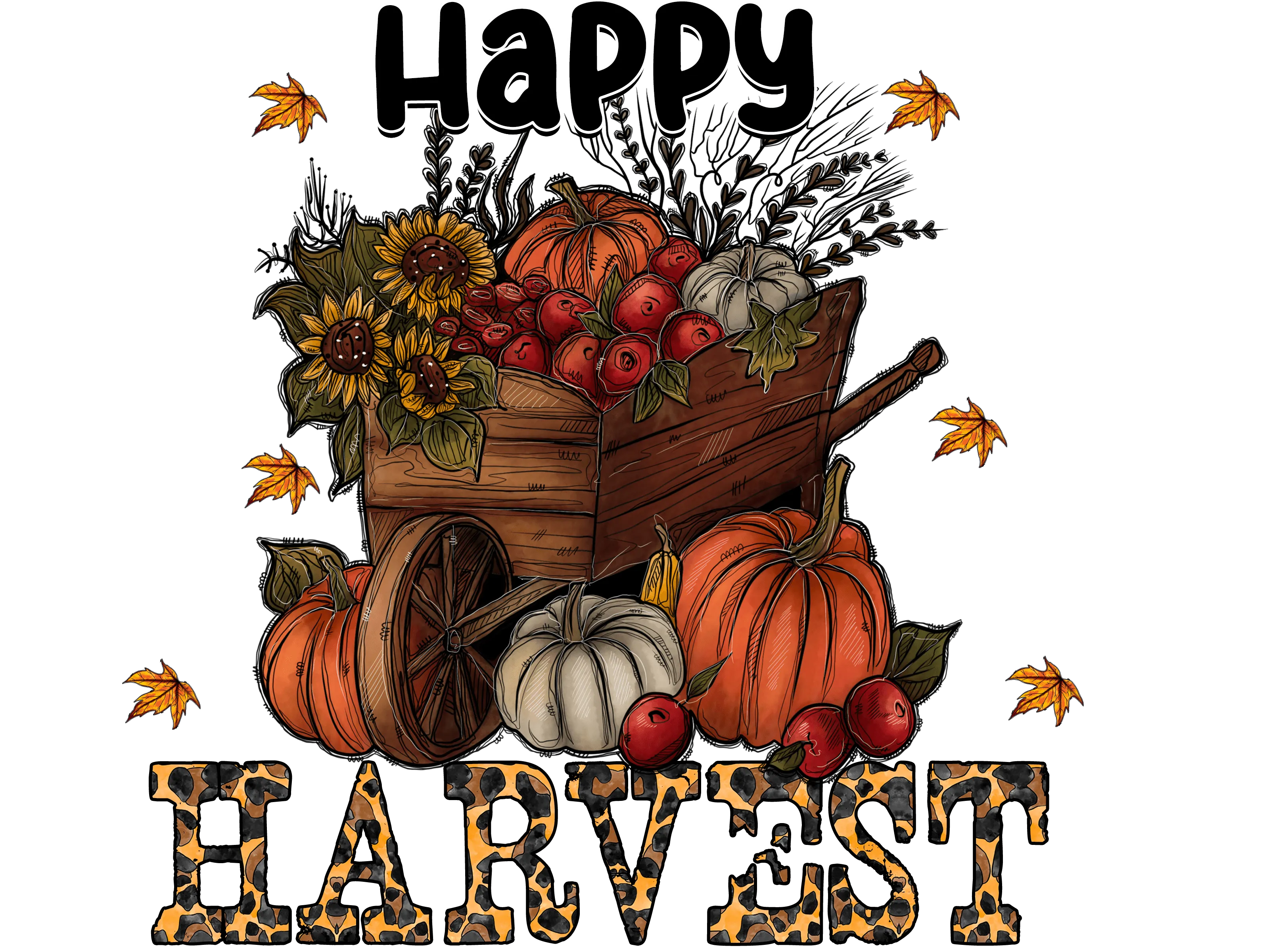 Happy Harvest DTF (direct-to-film) Transfer