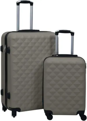 Hardcase Trolley Set for Effortless Travel, Lightweight and Stylish Design, Dual Size Set in Anthracite, Business or Leisure