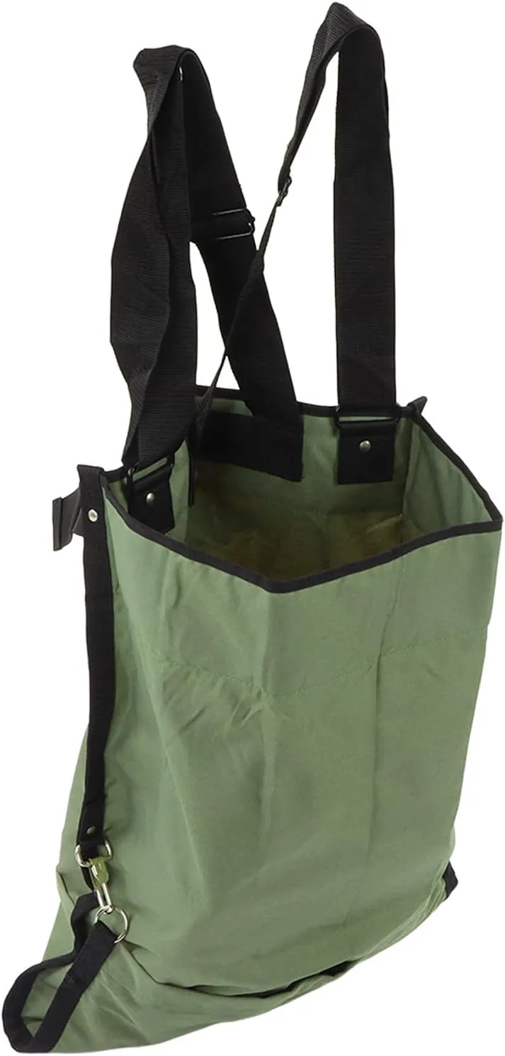 Harvest Apple Picking Bag,Fruit Picking Bag,Green Double Buckle 600D Oxford Cloth Adjustable Harvest Garden Apron Fruit Storage Apron Pouch for Outdoor Orchard