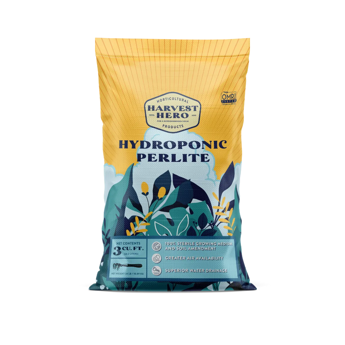 Harvest Hero Hydroponic Perlite 3 Cu Ft