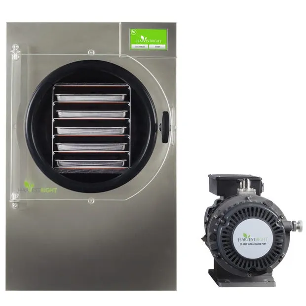 Harvest Right Freeze Dryer - Medium - Stainless Steel - With Mylar Starter Kit