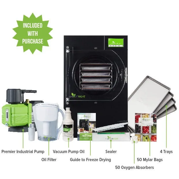 Harvest Right Freeze Dryer - Small - Black - With Mylar Starter Kit