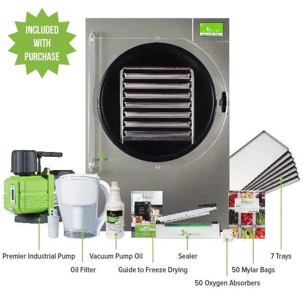 Harvest Right - X-LARGE Home Pro Freeze Dryer - Stainless Steel W/ Mylar Starter Kit