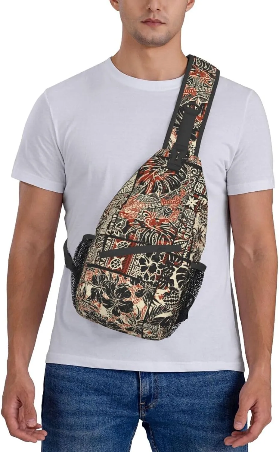 Hawaii Crossbody Bag Beach Shoulder Bag Backpack Hawaiian Sling Bag Chest Casual Daypack Bag for Hawaii