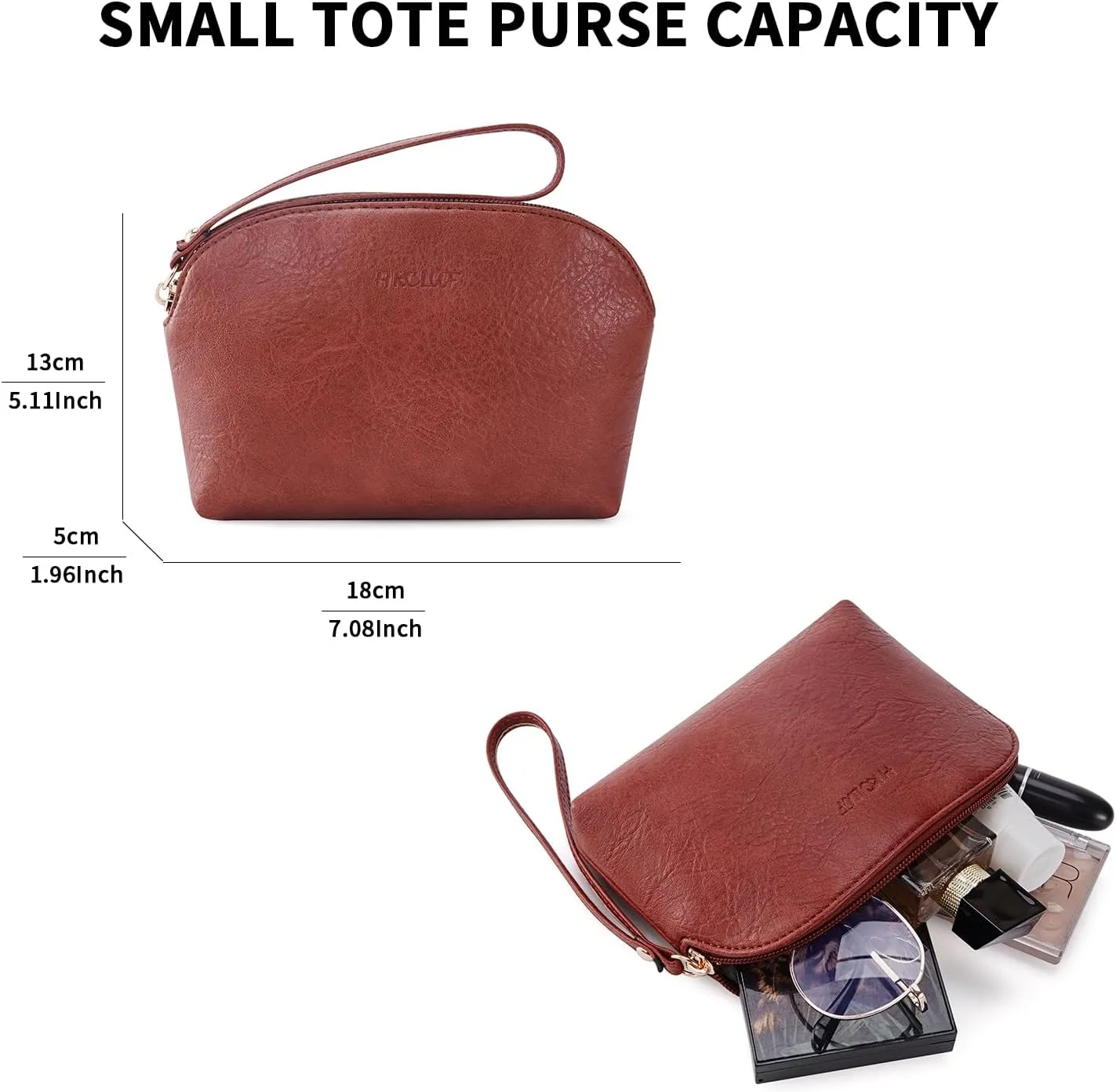 HKCLUF Crossbody Bag Purse for Women 2PCS/Set Leather Hobo Handbag Wallet Set With 2Adjustable Guitar Strap Shoulder Bag