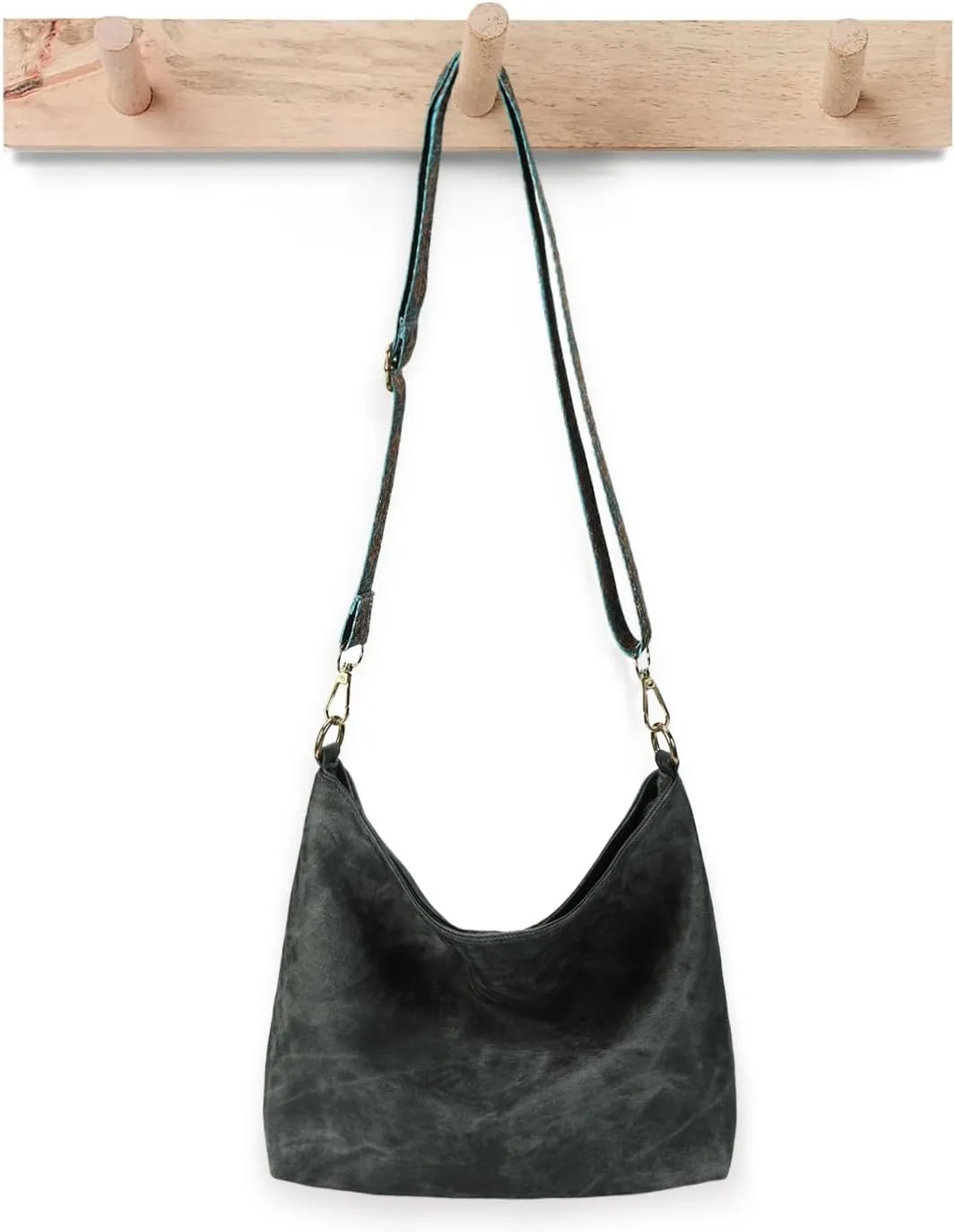 Hobo Bags for Women - Vegan Leather Slouchy Crossbody Bucket Handbags, Shoulder Purses for Work, Travel & Weekender