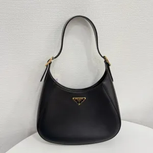 Hobo Leather FM0016 Black Prada Reliable service Bag Private sale