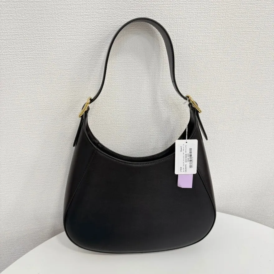 Hobo Leather FM0016 Black Prada Reliable service Bag Private sale