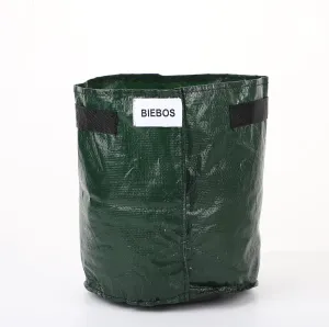 Horticultural Bags and Sacks, namely, Bags and Sacks Made of Woven Synthetic or Natural fibers or Plastics Materials, All for use in Growing Any Type of Plant, Shrub or Tree (Gray)
