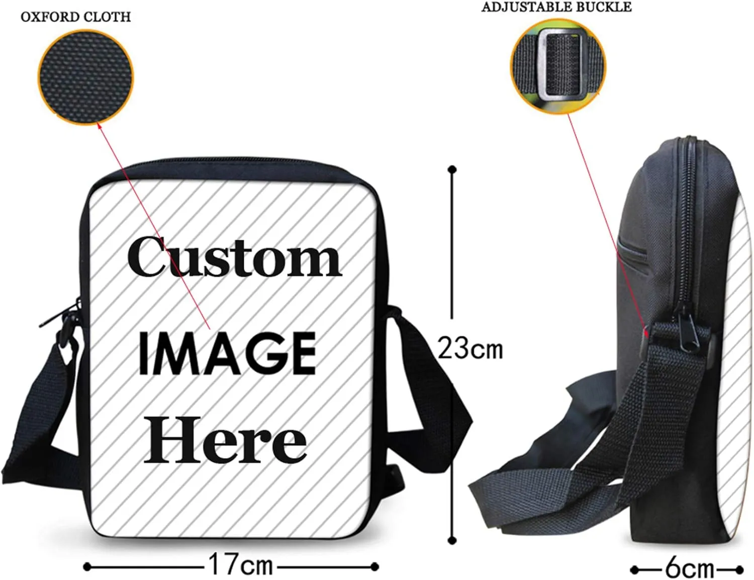 HUGS IDEA Cherry Blossom Panda Print Women's Small Messenger Bags Little Boys School Bag Casual Mini Crossbody Handbag Cell Phone Purse