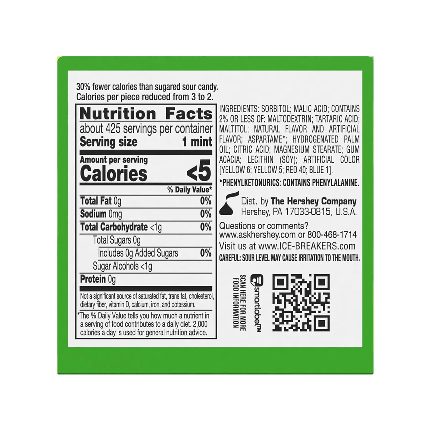 ICE BREAKERS Sours Assorted Fruit Flavored Sugar Free Mints Tins, 1.5 oz (8 Count)