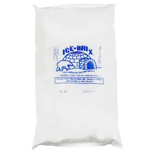 Ice-Brix Leakproof Cold Packs, 10" x 6" x 1-1/2", Reusable and Food Safe (Case of 9)