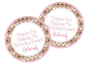Ice Cream Birthday Stickers
