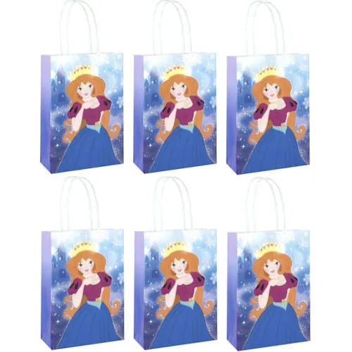 Ice Princess Paper Handle Bags - Assorted Designs Party Favour Bags Gift Kids