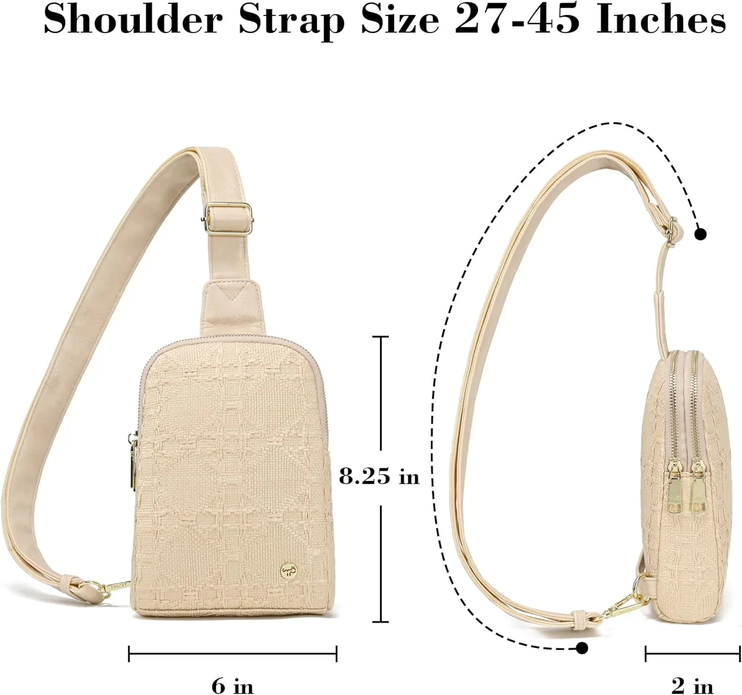 INICAT Summer Straw Bag Small Sling Beach Bag Crossbody Bags for Women
