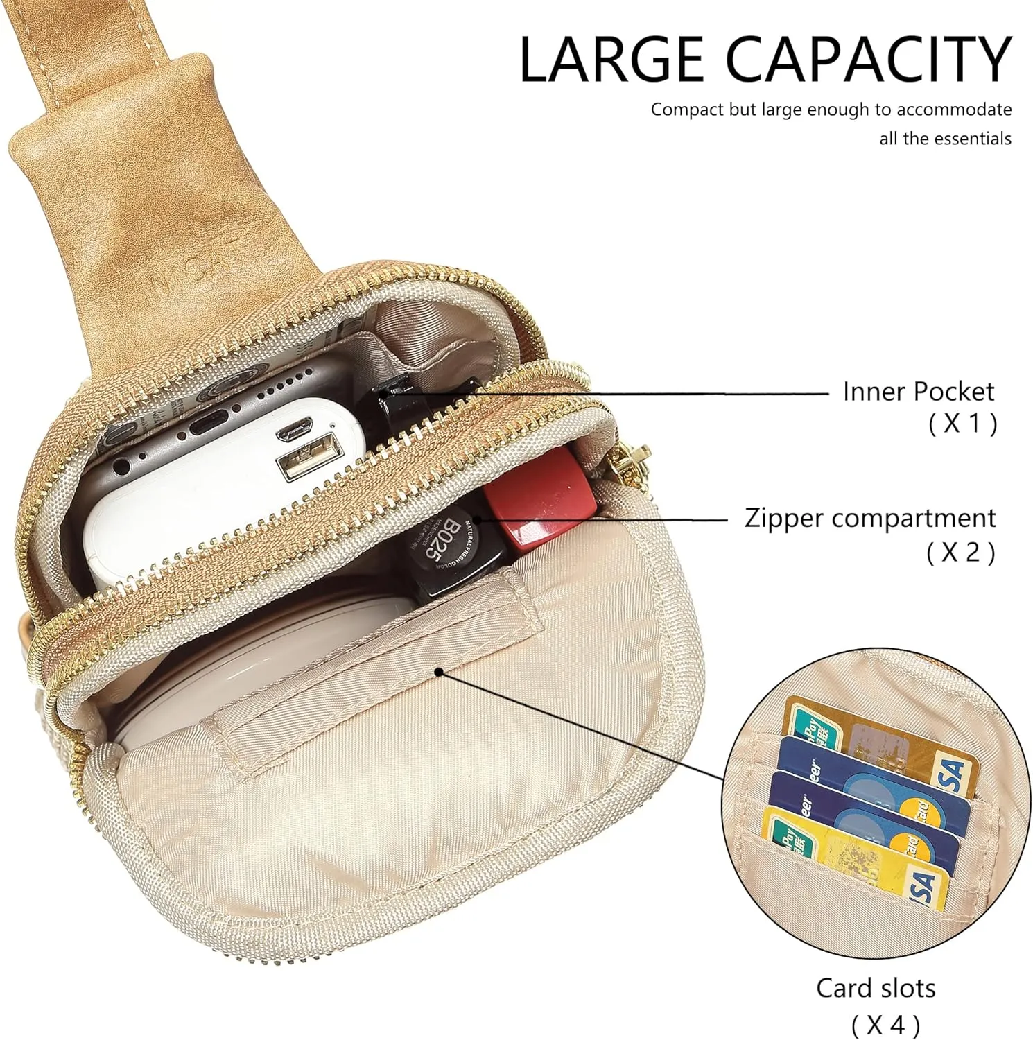 INICAT Summer Straw Bag Small Sling Beach Bag Crossbody Bags for Women
