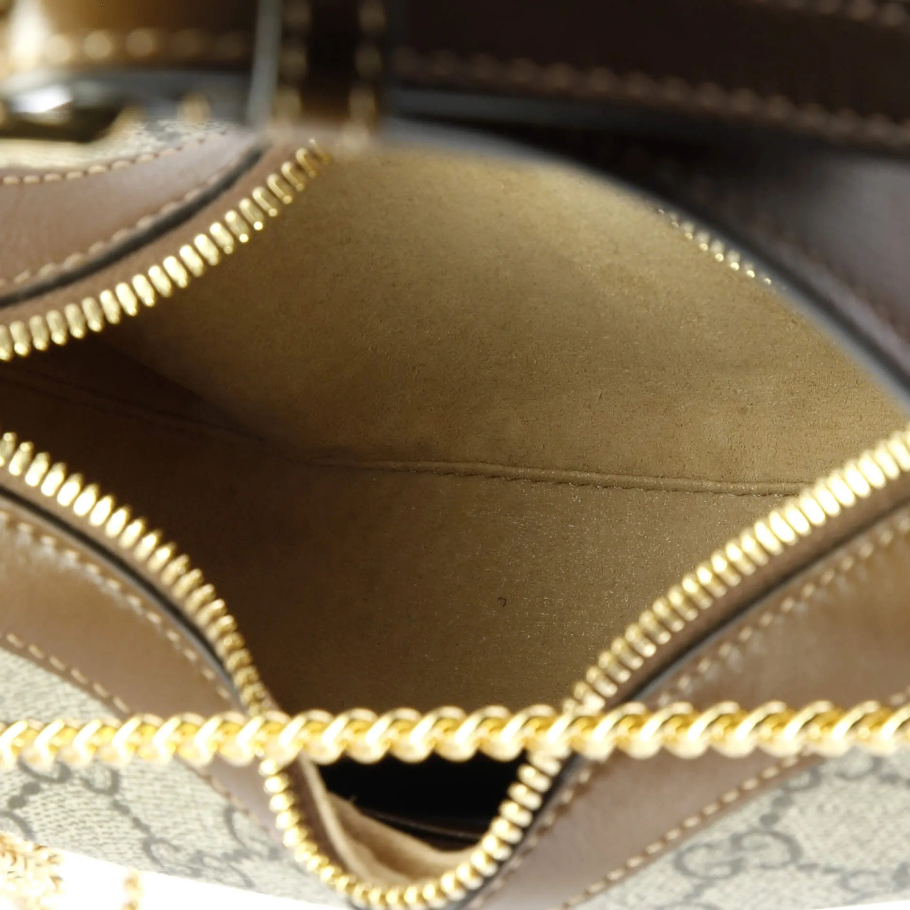 Interlocking G Patch Half Moon Hobo GG Coated Canvas Mini