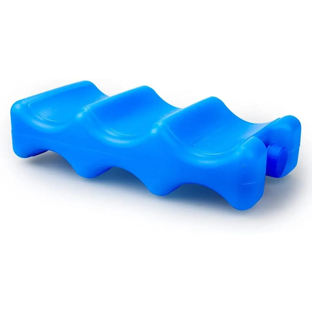 ISUSSER Pack of 3 Reusable Ice Packs for Breastmilk Storage, Bottle Ice Packs for Breastfeeding Mom, Blue