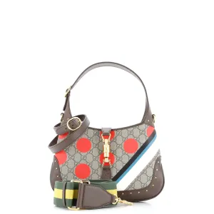 Jackie 1961 Hobo Studded Printed GG Coated Canvas Small