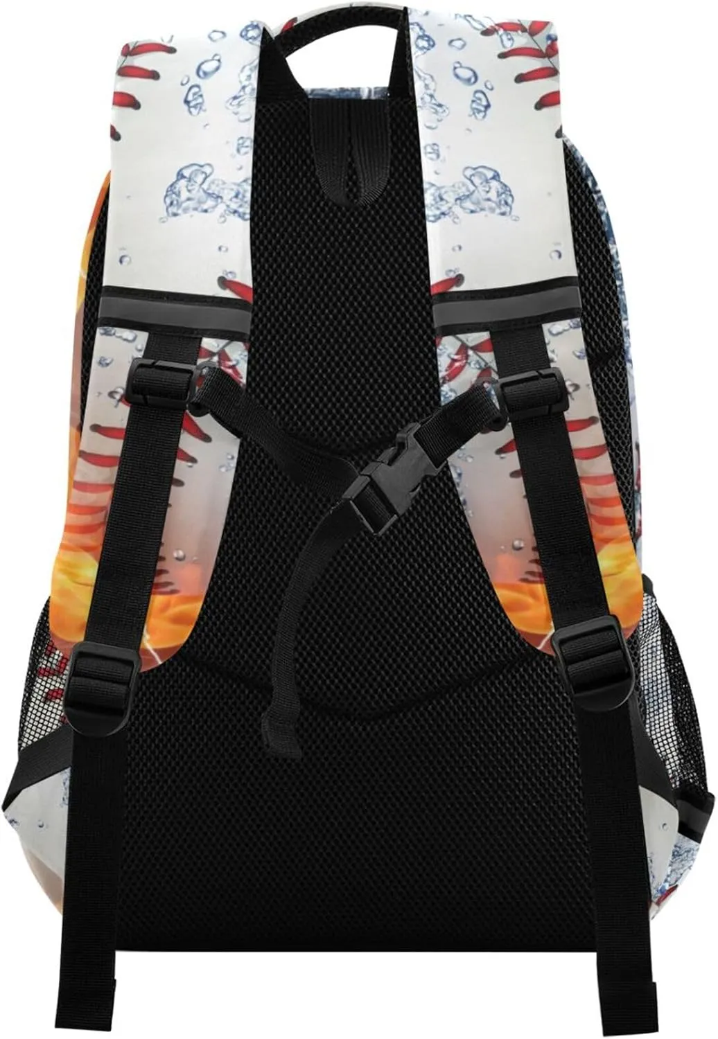JIPONI Baseball Ball in Fire and Water Student Backpack For Boys Girls School Backpack Laptop Ipad Travel Book Bag