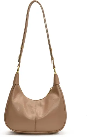 JYG Small Hobo Bags for Women Retro Crescent Shoulder Purse Fall Soft Crossbody Handbag 2025