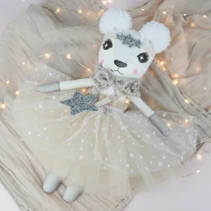 Keepsake Silver Star Poppy Polar Bear