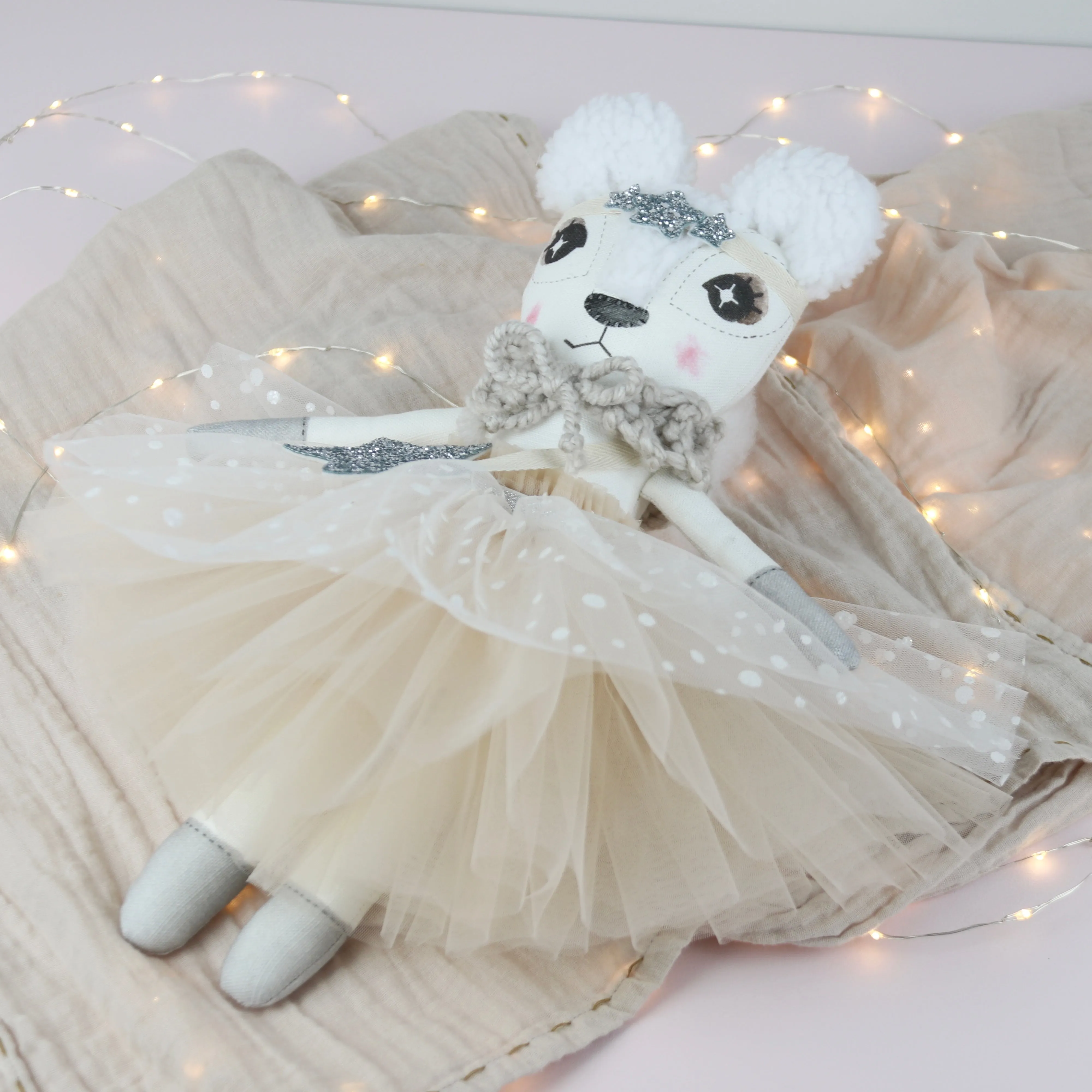 Keepsake Silver Star Poppy Polar Bear