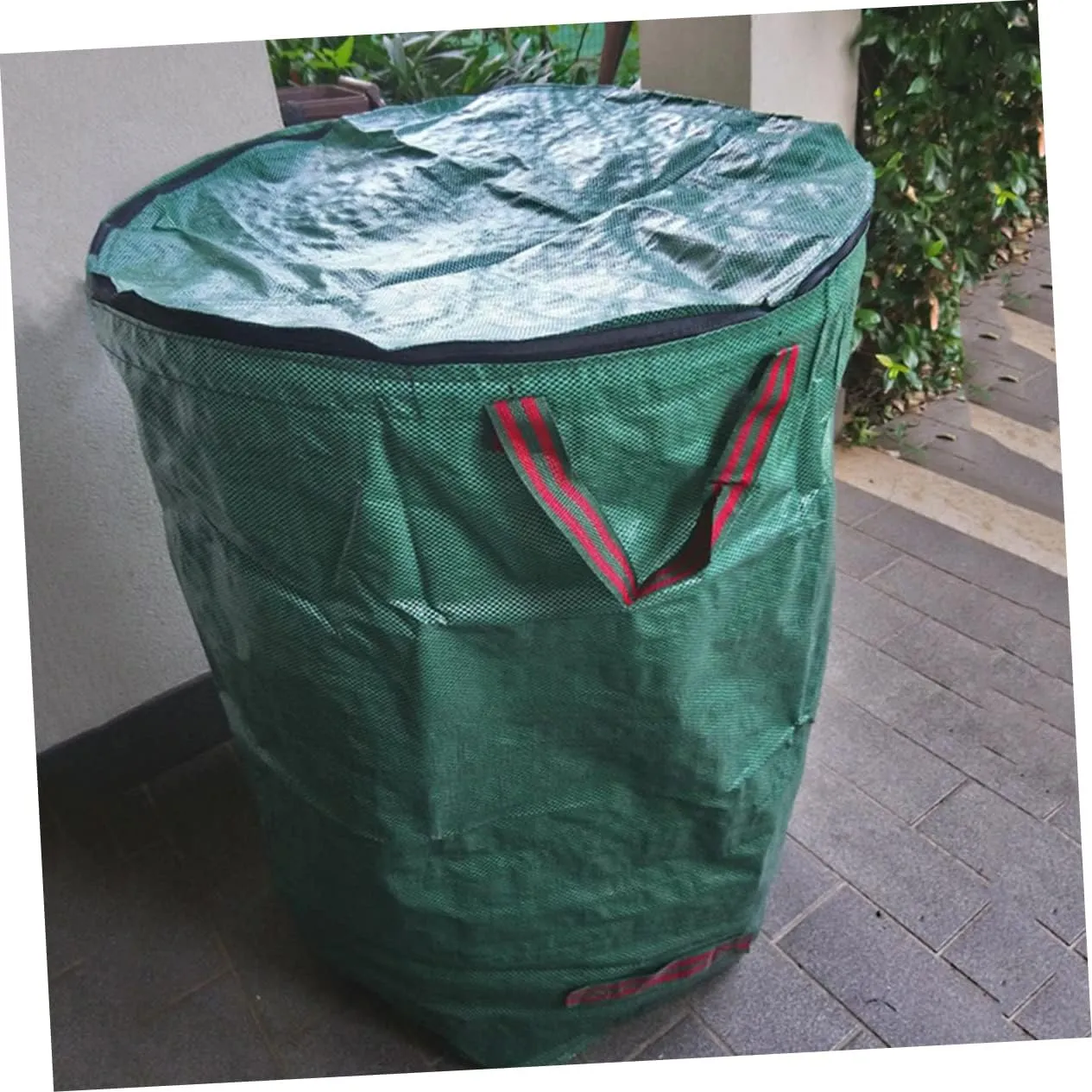 Kisangel Garbage Bags Fallen Leaf Collection Bag Large Storage Bucket Pp Material Leakproof