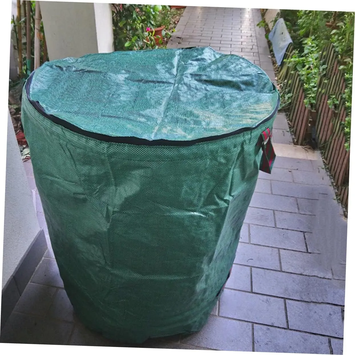 Kisangel Garbage Bags Fallen Leaf Collection Bag Large Storage Bucket Pp Material Leakproof