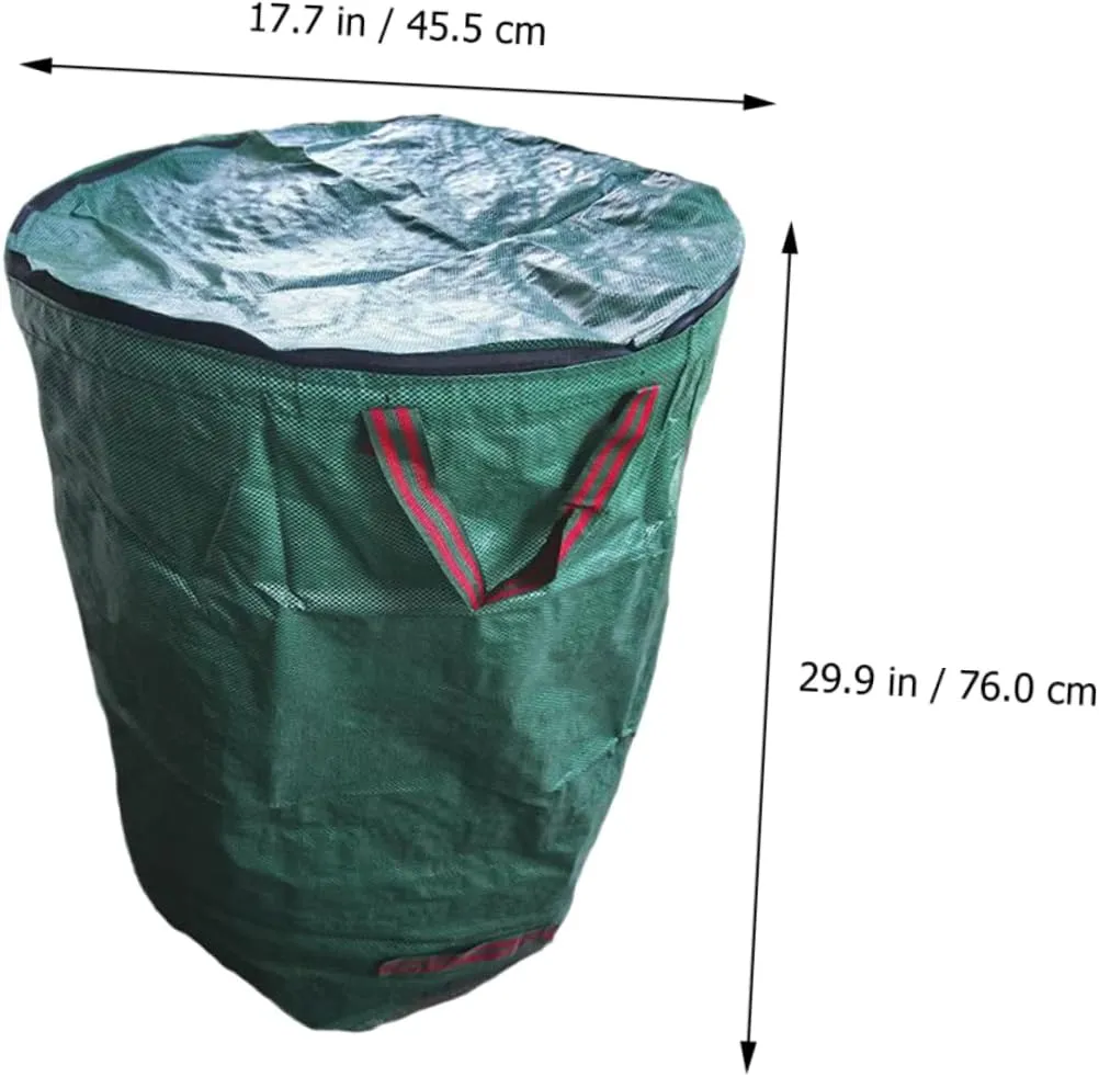 Kisangel Garbage Bags Fallen Leaf Collection Bag Large Storage Bucket Pp Material Leakproof