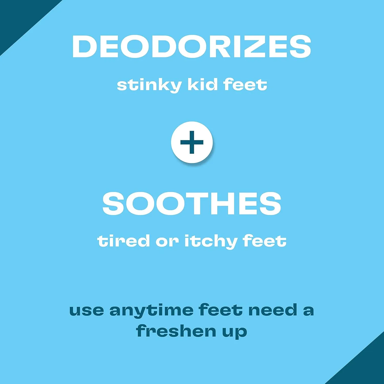 Kobi Natural Foot Deodorant Spray - No More Stinky Kid Feet - Eliminates Foot & Shoe Odor - Kid-Safe Ingredients - Variety 2-Pack