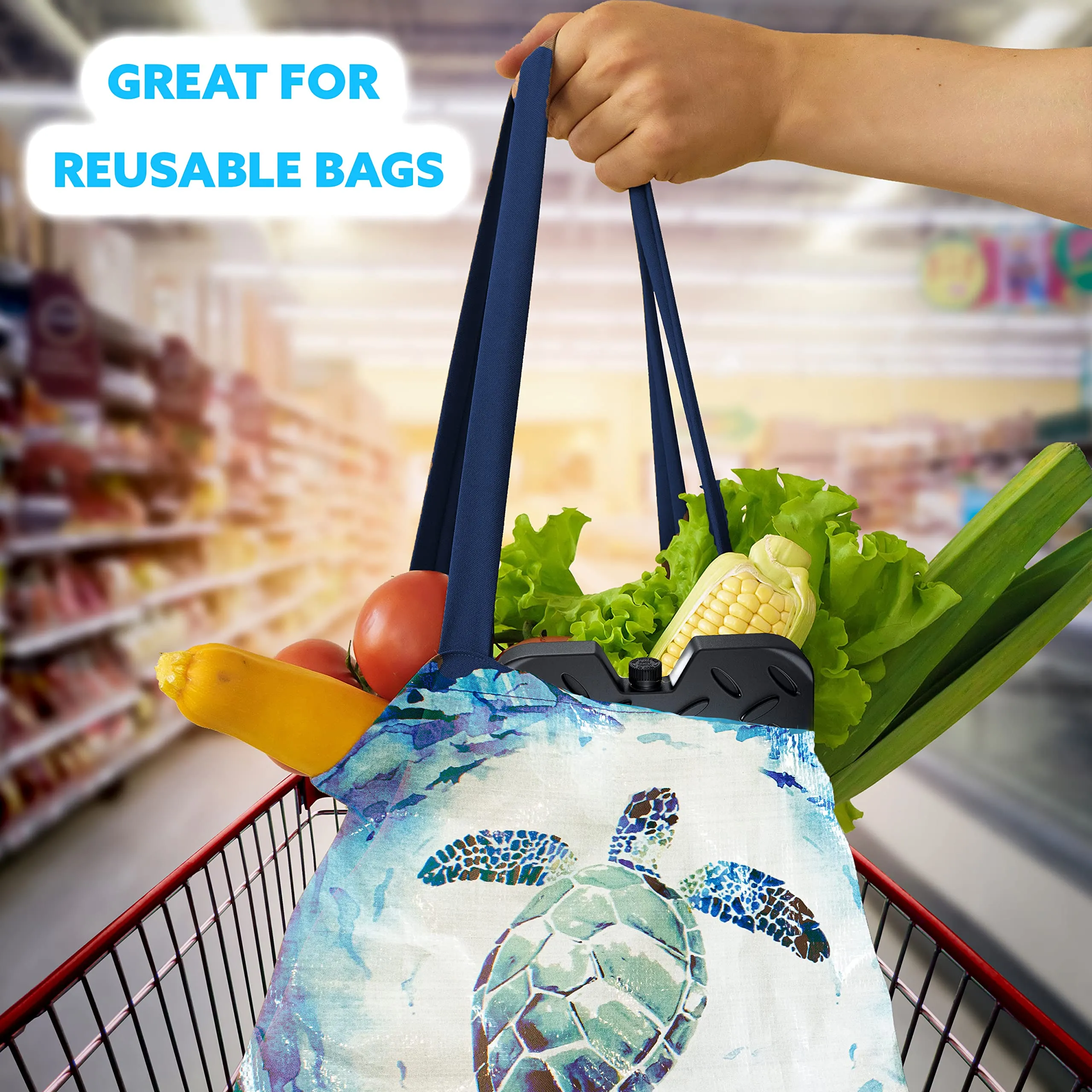 Kona Black/Ice Large Ice Packs for Coolers - Long Lasting Design - Refreezable Reusable Cooler Ice Pack (4)