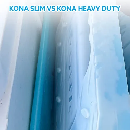 Kona Ice Packs for Coolers - No Ice Required - Cooler Ice Packs Bulk 20 Pack - Reusable Long Lasting (-5C) Large Thin Freezer Packs - Freezes in 25 Minutes (20)
