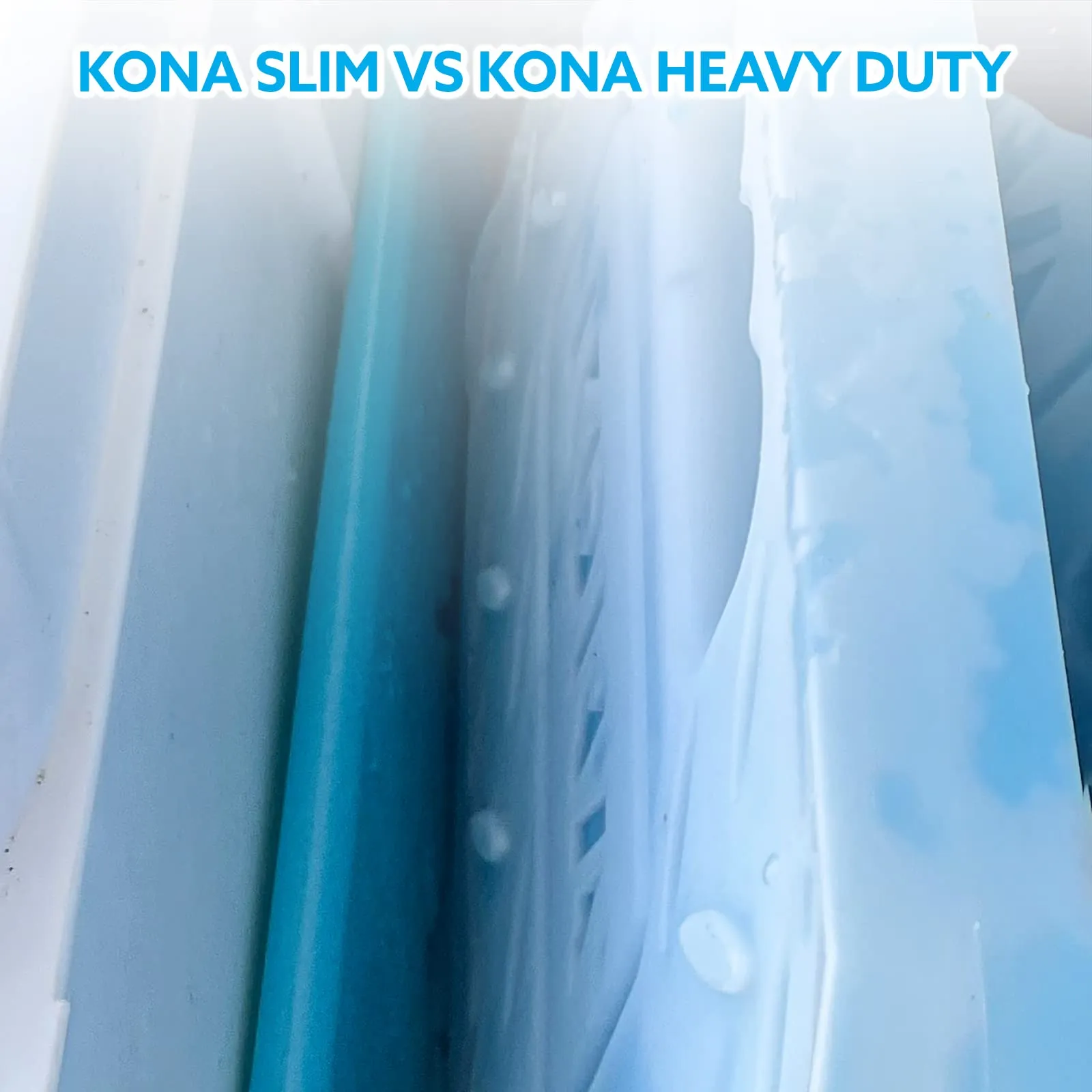 Kona Large Ice Packs for Coolers - Slim Space Saving Design - 25 Minute Freeze Time (4)