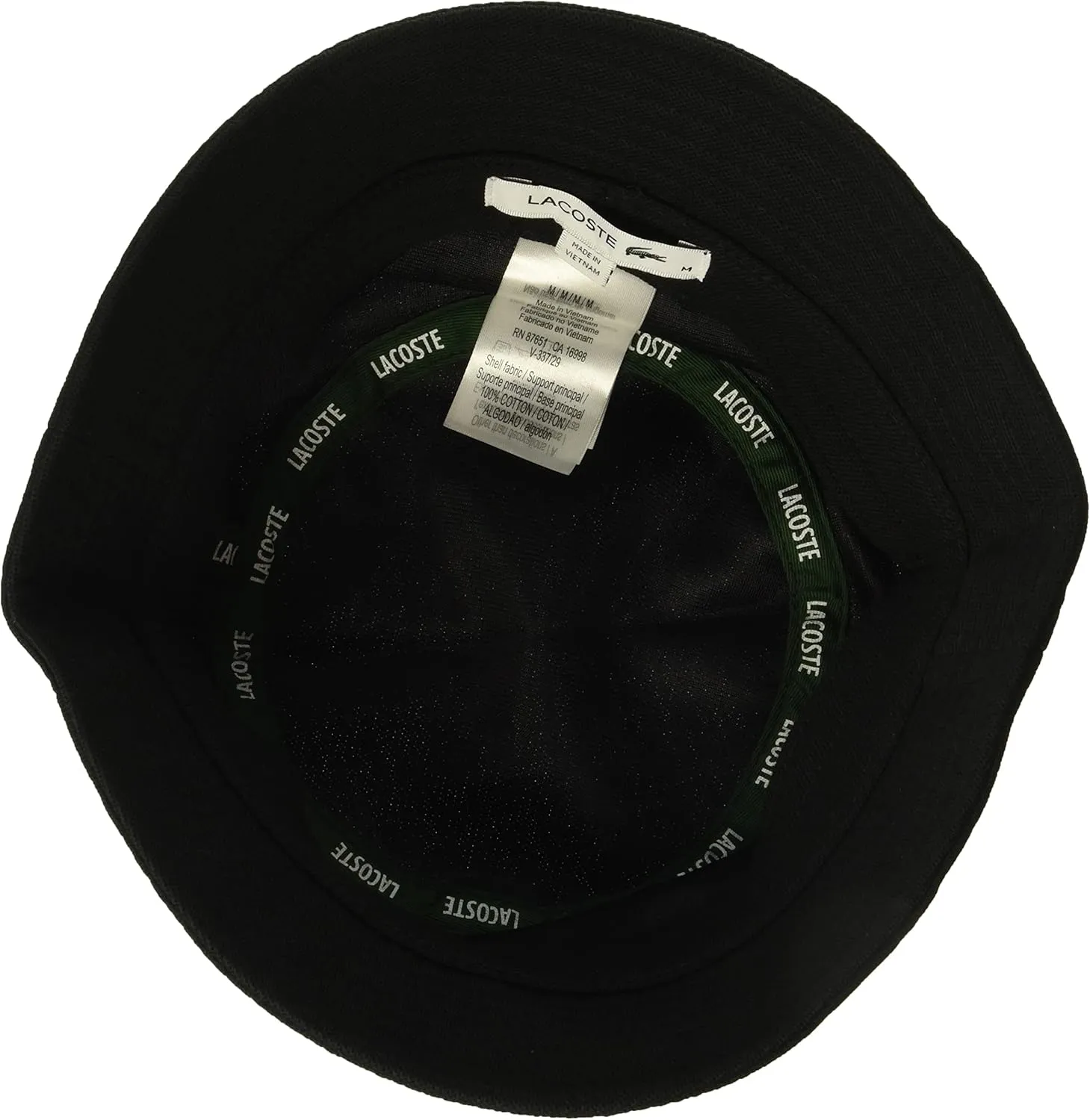 Lacoste Men's Solid Little Croc Pique Bucket Hat