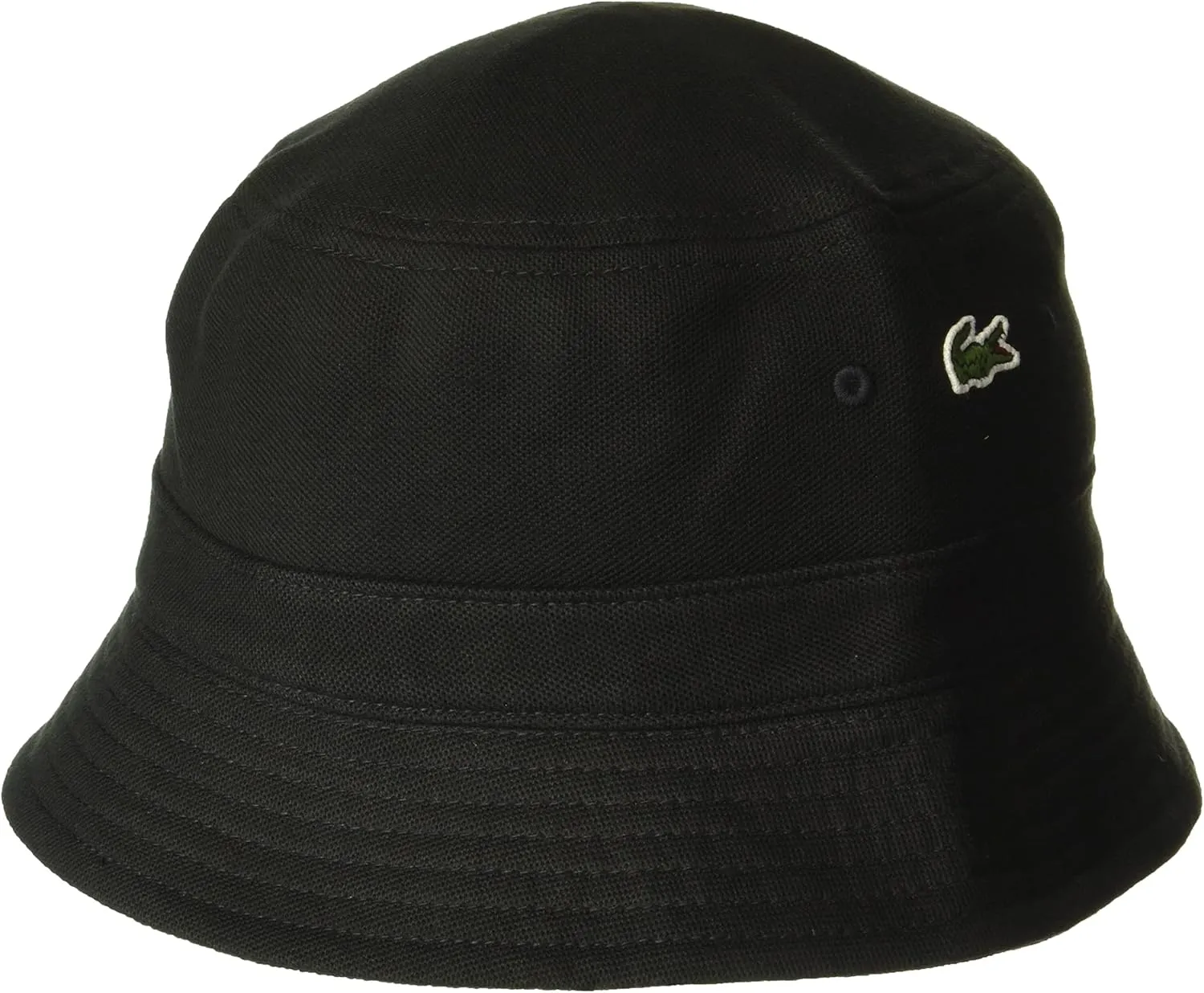 Lacoste Men's Solid Little Croc Pique Bucket Hat