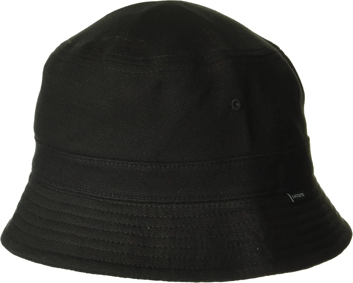 Lacoste Men's Solid Little Croc Pique Bucket Hat