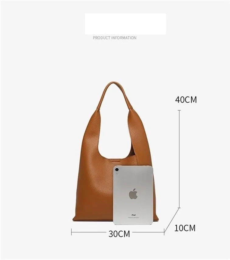 Ladies' Fashion Retro Underarm Bag Solid Color Soft Face Handheld Shoulder Bag Including Inner Bag(Gray)