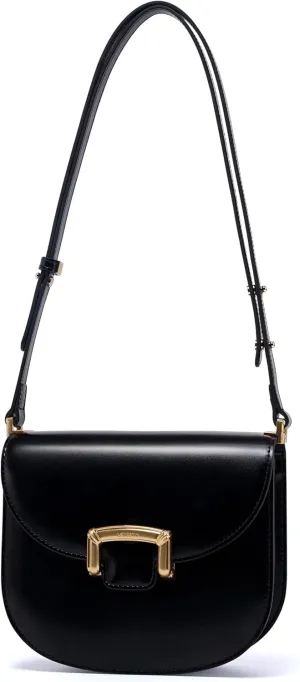 LAFESTIN Small Split Leather Crossbody Purses For Women with Adjustable Strap Shoulder Handbags with Credit Card Slot
