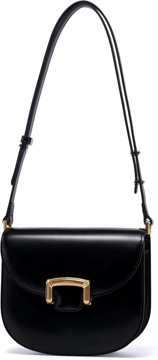 LAFESTIN Small Split Leather Crossbody Purses For Women with Adjustable Strap Shoulder Handbags with Credit Card Slot