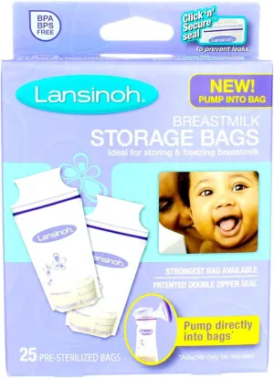 Lansinoh Breast Milk Storage Bags, 50 Count