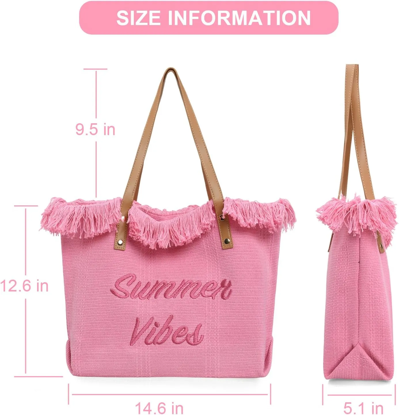 Large Canvas Tote Bag for Women,Travel Utility Bag,Beach Tote Bag for Swim,Travel,Shopping