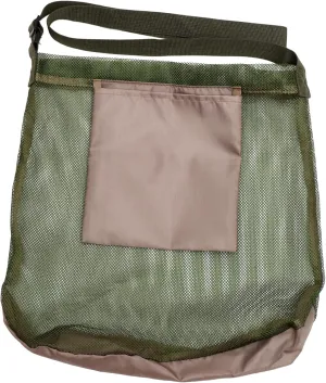 Large Tote Bag for Gardening Heavy Duty Mesh Mushroom Picking Bag Shoulder Straps Foldable for Outdoor Activities