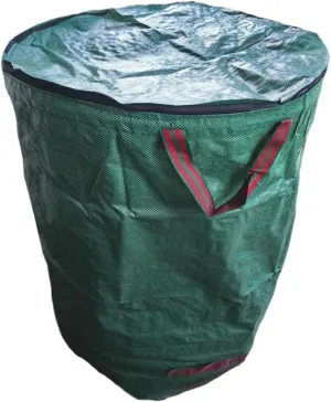 Leaves Grass Bin 2 Handles Large Capacity Garden Bag Waterproof for Yard Waste Home Storage