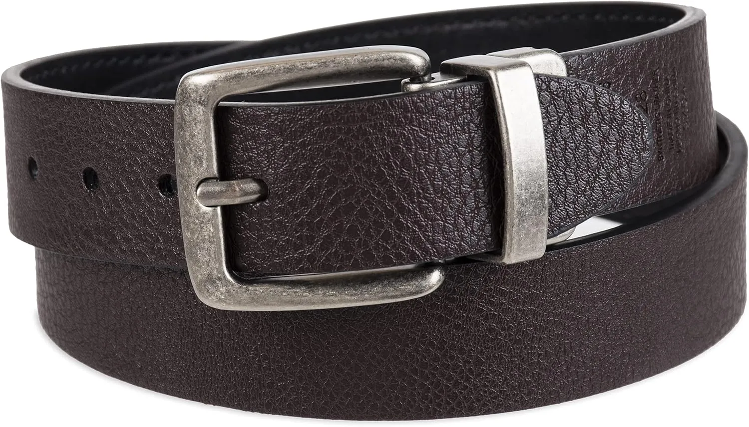Levi's Big Kids Belt - School Friendly Casual Two-in-One Reversible Belt