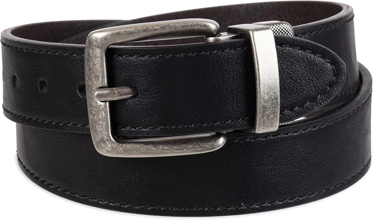 Levi's Big Kids Belt - School Friendly Casual Two-in-One Reversible Belt